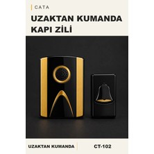 Onerous CT-102 Kablosuz Kapı Zili Uzaktan Kumandalı Siyah Zil Hasta Çağrı Butonu Olarak