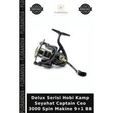 Floranova Delux Serisi Hobi Kamp Seyahat Captain Ceo 3000 Spin Makine 9+1 Bb