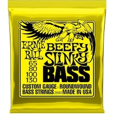 Beefy Slinky Elektronik Bas Gitar Telleri, Kalınlık 65-130