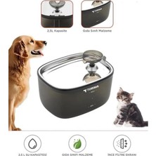 TeknoKapsül Otomatik Filtreli Kedi Köpek Su Pınarı Su Çeşmesi Ultra Sessiz Su Şelalesi 2.5lt