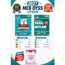Tonguç Akademi 5. Sınıf Yazılı Notları ve Yazılı Denemeleri 1. Dönem 1 ve 2. Yazılı 2\'li Set 2027 Oyss Uygun Maarif Model