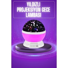 Hace Bazaar Yıldız Görünümlü Gece Lambası Renkli Masa Lambası Gökyüzü Projeksiyon