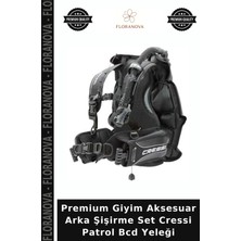 Floranova Premium Giyim Aksesuar Arka Şişirme Set Cressi Patrol Bcd Yeleği