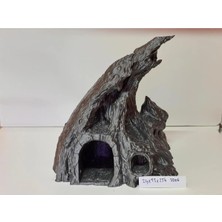 Meç 3D Akvaryum Dekoru (Sivri Geniş Kaya) 3D06 24X23X25H