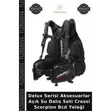 Floranova Delux Serisi Aksesuarlar Açık Su Dalıs Seti Cressi Scorpion Bcd Yeleği