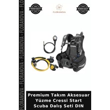 Floranova Premium Takım Aksesuar Yüzme Cressi Start Scuba Dalış Seti Dın