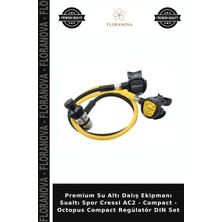 Floranova Premium Su Altı Dalış Ekipmanı Sualtı Spor Cressi Ac2 - Compact - Octopus Compact Regülatör Dın Set