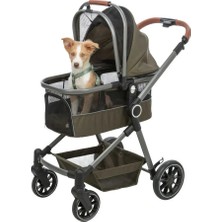 Trixie Köpek Katlanabilir Puset Gezdirme Arabası Zeytin Yeşili