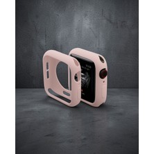 Hace Bazaar Apple Watch 40MM Silikon Alt Kasa - Pudra