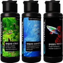 Crystalpro Guppy Lepistes Balıkları Için Üçlü Bakım Seti 3X125ML