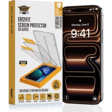 Neva Home 5d Glass Easyfit 2 Adet Kolay Uygulama Aparatlı Ekran Koruyucu Temperli Şeffaf Cam (18 Pro Max/iphone 17 Pro Max/iphone 16 Pro Max)
