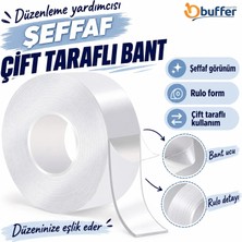 TCX Ultra Dayanıklı Çok Amaçlı Çift Taraflı Nano Bant 2 mt x 3 cm