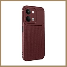 Kahveci.store Vivo Y31D Auto Focus Karbon Kapak - Bordo 22
