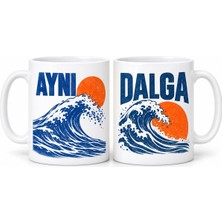 Ny Joy Aynı Dalga 2'li Porselen Kupa Seti - Model 691 Nyjoybz