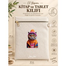 Janjan El Yapımı Kitap ve Tablet Kılıfı,doğal KUMAŞ,FERMUARLI,22X29CM,AMASYA'DA El Emeği Ile Üretilmiştir.)Kitap Koruyucu Çanta,book Sleeve,kitap Sever Hediyesi
