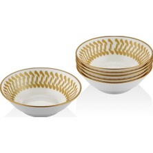 Neva Home Strg-81-A Bone China Kase 6 Li Set Helezon Altın