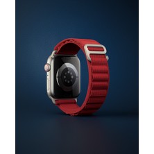 Hace Bazaar Apple Watch 38MM Mountain Kordon - Kırmızı