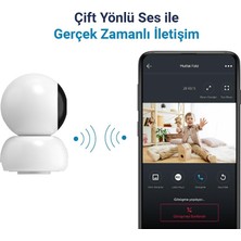 Str Store Omni Wi-Fi Akıllı Kamera, 360 Derece Görüntüleme, Akıllı Hareket Takibi, Ses Algılama, Çift Yönlü Sesli Görüşme, Uzaktan Kontrol