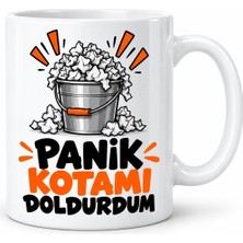 Ny Joy Telaş Kotası Tasarımlı Porselen Kupa - Model 816 Nyjoybz