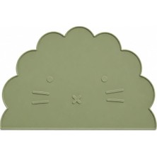 Str Store %100 Silikon Bebek Beslenme Matı Kolay Temizlenebilir Mama Altlığı Yeşil