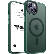Str Store iPhone 11 Için Kılıf Kamera Korumalı Magsafe Ile Uyumlu Kablosuz Şarj Özellikli Mat Şeffaf Renkli Telefon Kılıfı (Yeşil)