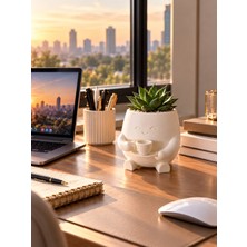 Smartshoping Sukulent Kaktüs Saksı ve Kalemlik (8x7,5cm)