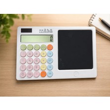 Str Store Dordoi Ds-90 Yazı Tabletli Hesap Makinesi Beyaz – 12 Haneli, 7 Inç Dijital Notepad Kalemli