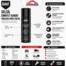 Str Store Selsil Emniyet Kemeri Yağlayıcı Sprey 200 ml Düzgün Sarılması Için Bakım Koruyucu Sprey 1-2-3-5-36 Adet (1 Adet)