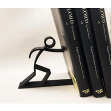 Str Store Stickman -Çöp Adam Kitap Tutucu Standı, Siyah, Tek Ebat