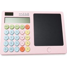 Str Store Dordoi Ds-90 Yazı Tabletli Hesap Makinesi Pembe – 12 Haneli, 7 Inç Dijital Notepad Kalemli