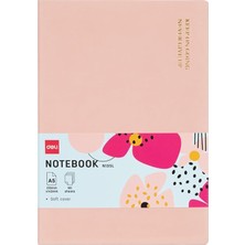 Str Store Deri Kaplı A5 80 Yp 70G Defter Çizgili Pembe