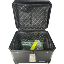 Str Store XT570-B 45 Litre Motosiklet Arka Çanta Siyah Su Geçirmez Abs Top Case Bagaj Üniversal