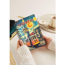 Str Store Simli Defter Istanbul A5 Yeni Yıl Çizgisiz Spiralli 14X21 cm Taksim Tramvay Galata