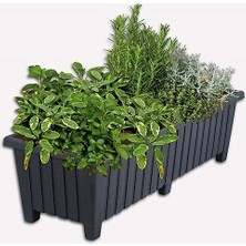 Trendexa Ayaklı Dekoratif Bahçe & Balkon Saksısı 87 cm Siyah