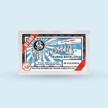 Str Store Viktoria Kumaş Boyasi 48 Saksonya - (3 Paket Boya + 2 Paket Fiske)