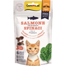 Str Store Crunchy Snacks Somonlu ve Ispanaklı Tahılsız Kedi Ödülü 50GR