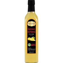 Pratik Ev Limon Sirkesi 500 ml Doğal Fermantasyon Içilebilir Katkısız Cam Şişe