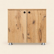 Özcan Mobilya Ilaz Çok Amaçlı Dolap - Ayakkabı Dolabı - Meşe Dolap - 69 cm Modern Tasarım