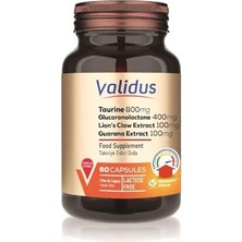 aklow akyoleticaret Taurine Glucoronolactone Lion's Claw Extract Guarana Extract 60 Capsules