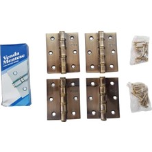 aklow akyoleticaret Kapı Menteşesi Antik Sarı Menteşe, 4 Adet, 3x2.5x2.5x7.5