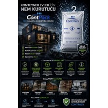 aklow akyoleticaret Contpack Plus Askısız Nem Alıcı Rutubet Engelleyici Konteyner Kurutucu 3 Adet 1140 G.