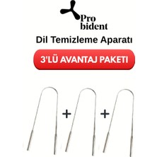 Probident 3 Adet Dil Temizleme Aparatı / Dil Sıyırıcı Kese + Stand Hediyeli - 3'lü Paket