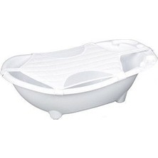 aklow akyoleticaret Flipper Baby Shower Bebek Banyo Küveti - Lüks Küvet Filesi Hediyeli (Beyaz)