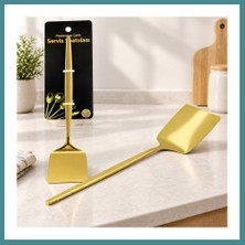 Trendexa Altın Renk Metal Servis Spatula Mac