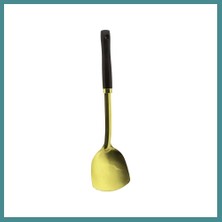 Trendexa Metal Servis Spatulası Ahşap Saplı Gold Mac