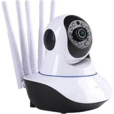 Kazan Hobi Lf-Q6 5 Antenli Wifi Ip Güvenlik Kamerası, Hd ve 360 Derece Döner