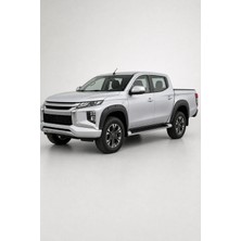 Trobus Mitsubishi L200 2019 ve Sonrası Dar Model Uyumlu Çamurluk Dodik Seti 6 Parça Abs Mat Siyah