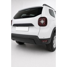 Trobus Dacia Duster 2018-2024 Uyumlu Arka Plakalık 1 Parça Abs Mat Siyah