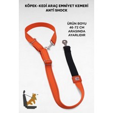 aklow akyoleticaret Evcil Hayvan Araç Emniyet Kemeri Köpek Emniyet Kemeri Araba Oto Aksesuar Kedi Köpek Emniyet Kemeri Turuncu-Tek Ebat