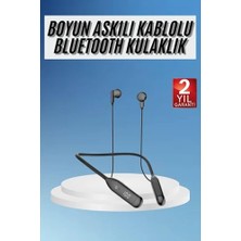 aklow akyoleticaret Bluetooth Kulaklık, Boyun Bantlı Kablolu Yüksek Ses Kaliteli Uzun Pil Ömrü 100 Saat Sarj